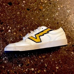 Leather Lightning Bolt Vans